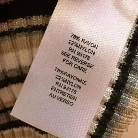 Women's Striped Turtleneck Sweater Mini Dress Size XS l Cozy Cozycore - Picture 8 of 8